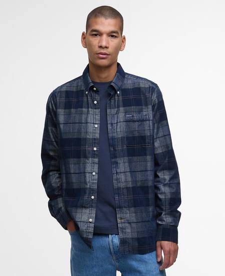 Blair Tailored Long-Sleeved Shirt Riverstone Tartan