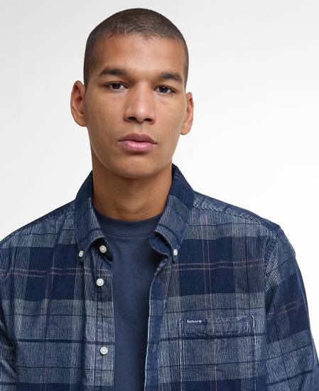 Blair Tailored Long-Sleeved Shirt Riverstone Tartan