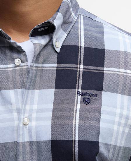 Edgar Tailored Long-Sleeved Shirt Mineral Blue