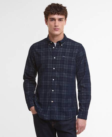 Southfield Tailored Long-Sleeved Shirt Dark Navy