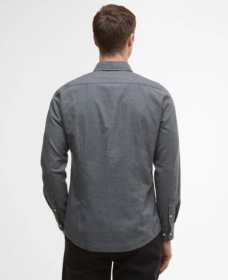 Turner Tailored Long-Sleeved Shirt Grey Marl