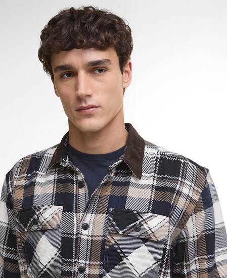 Grasmoor Relaxed Long-Sleeved Shirt Navy