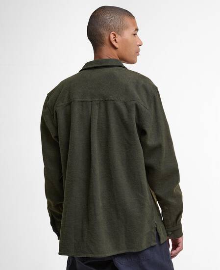 Baystone Relaxed Long-Sleeved Shirt Olive