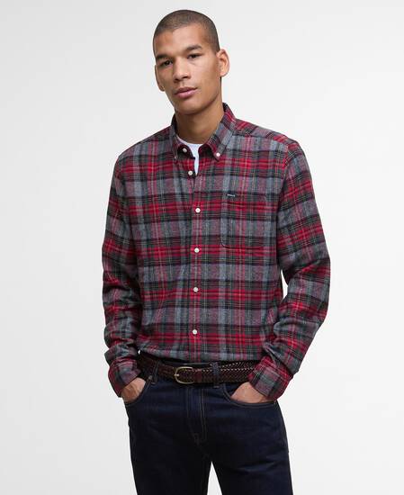 Ashroad Tailored Long-Sleeved Shirt Red