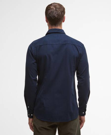 Runnymede Tailored Cord Shirt Navy