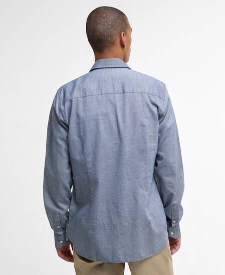 Elmfield Tailored Long-Sleeved Shirt Navy