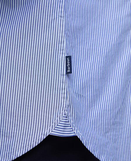 Graham Striped Tailored Shirt Navy