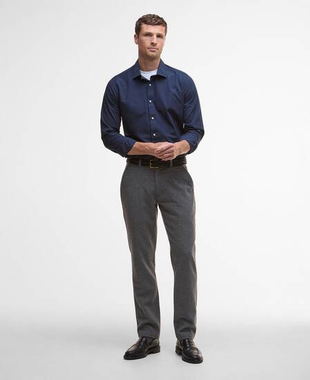 Throckley Oxford Tailored Shirt Navy