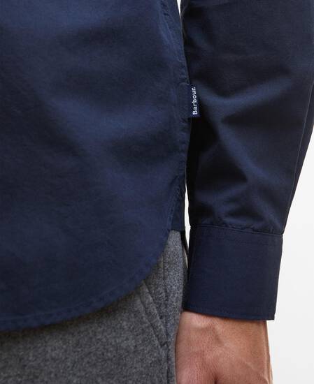 Throckley Oxford Tailored Shirt Navy