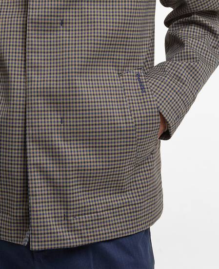 Short Lorden Showerproof Jacket Stone/Navy Check