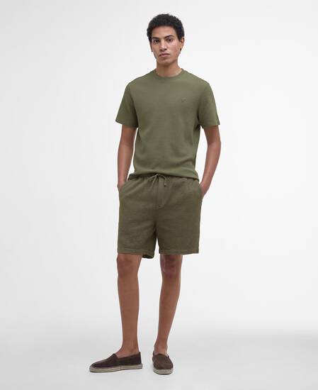 Sandwood Waffle Shorts Light Moss