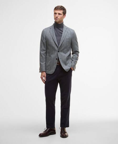Sutherland Herringbone Blazer Grey