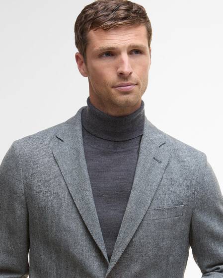 Sutherland Herringbone Blazer Grey