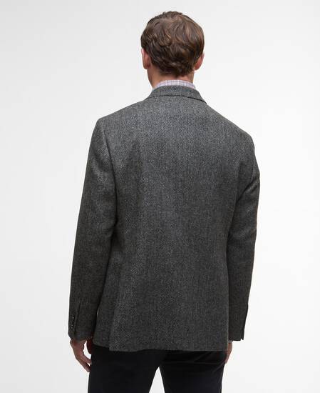 Firth Moons Herringbone Blazer Grey