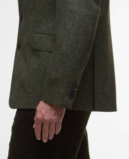 Godfrey Moons Shetland Blazer Olive