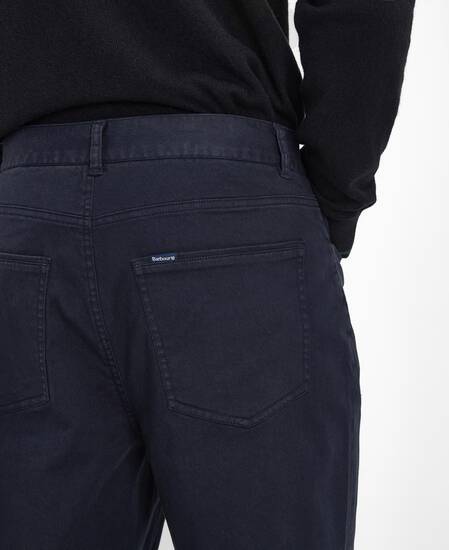 Washed Stretch Regular Trousers 