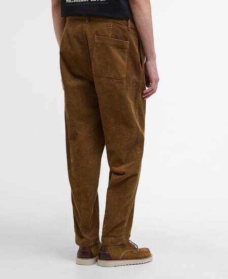 Elmbank Oversized Cord Trousers Beige