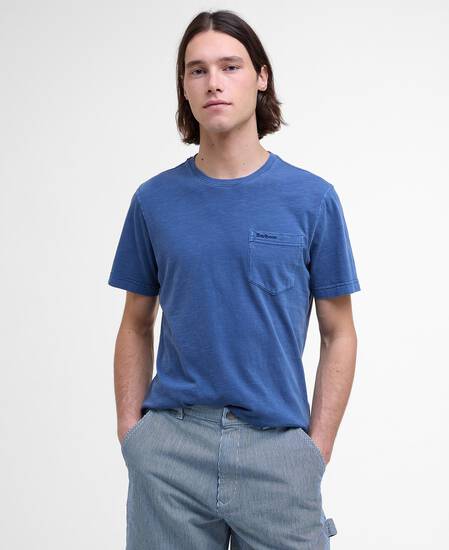 Pigment-Dyed Pocket T-Shirt Dark Denim