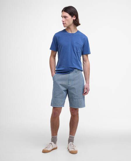 Pigment-Dyed Pocket T-Shirt Dark Denim