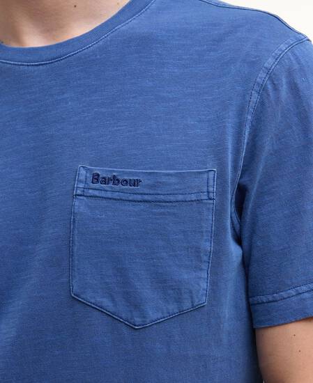 Pigment-Dyed Pocket T-Shirt Dark Denim