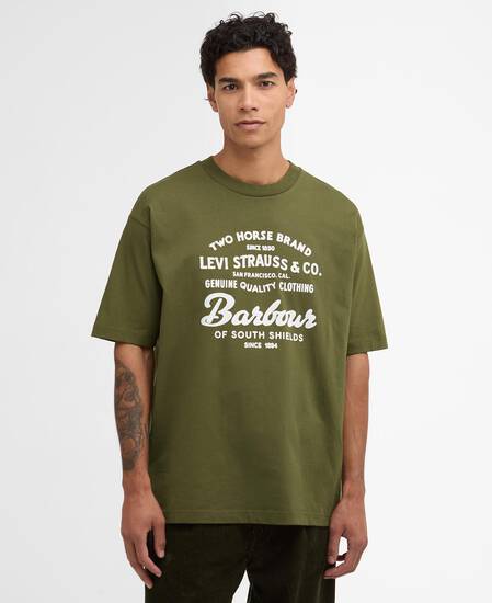 Barbour x Levi's Graphic T-Shirt Canvas Olive