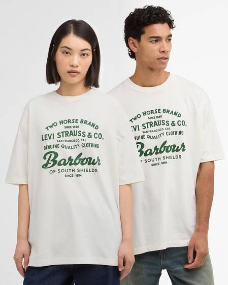Barbour x Levi's Graphic T-Shirt Whisper White