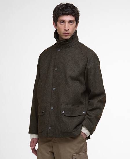 Modified Bedale Wool Jacket Olive
