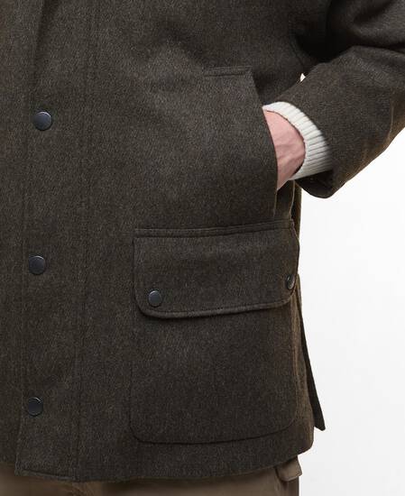 Modified Bedale Wool Jacket Olive