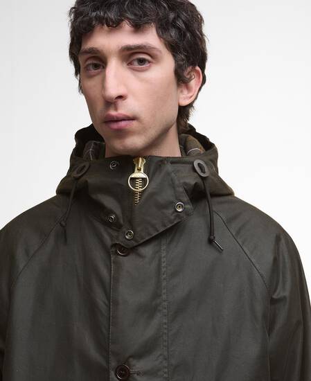 Solway Trench Waxed Coat Archive Olive