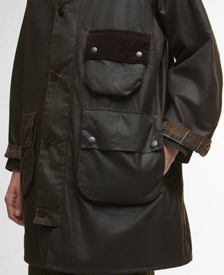 Solway Trench Waxed Coat Archive Olive