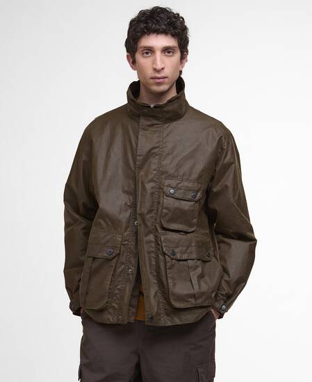 Re-Engineered Utility Bedale Waxed Jacket Beech