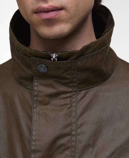 Re-Engineered Utility Bedale Waxed Jacket Beech
