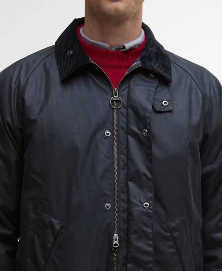 Tracker Waxed Jacket Navy