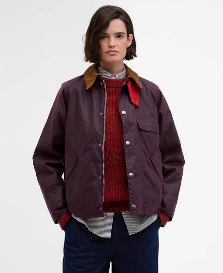 Paul Smith loves Barbour Transport Waxed Jacket Grape