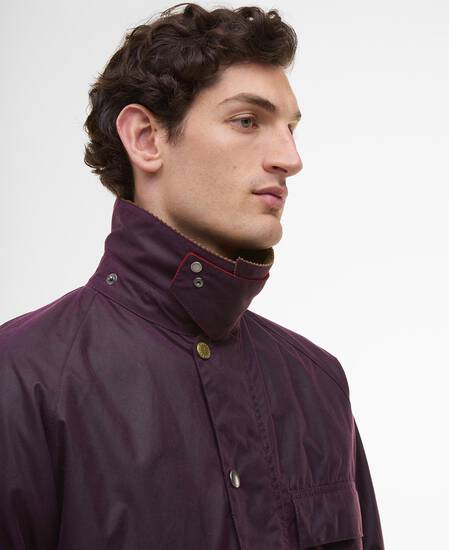 Paul Smith loves Barbour Transport Waxed Jacket Grape