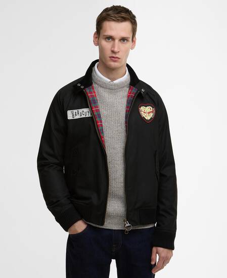Barbour x Baracuta Badged Porton Wax Jacket Black
